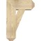 Ekena Millwork Traditional Craftsman Rough Sawn Bracket w/ Offset Brace, Douglas Fir, 8"W x 18"D x 26"H BKT0806X18X26TRA04RDF - alternate 4